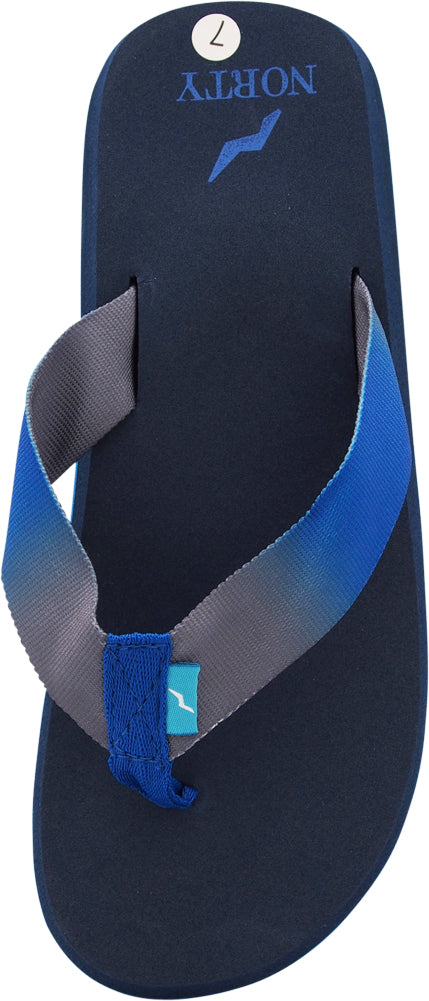 Norty WOMENS 5-10 SANDAL FLIP FLOP - BLACK BLUE (15406)
